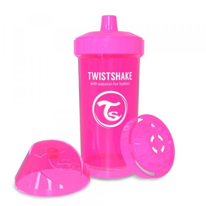 Детская чашка Twistshake 360мл 12+мес Розовая (78068)