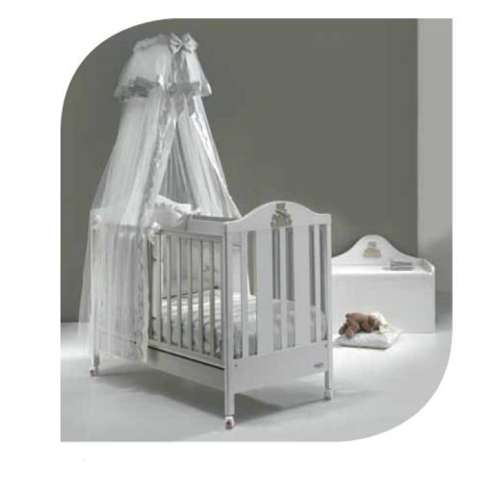 Детская кроватка Baby Italia THEO White/Grey (Белая с серым)