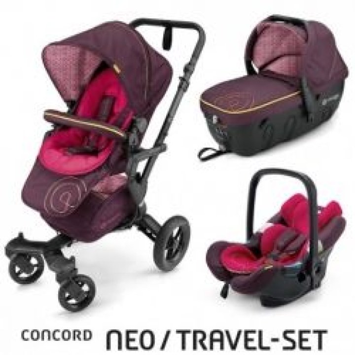 Универсальная коляска 3 в 1 Concord NEO Travel Set Rose Pink 2016