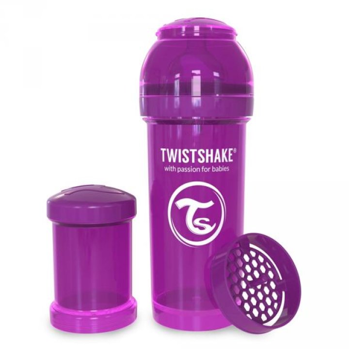 Twistshake антиколиковая бутылочка 180мл Фиолетовая (78005 )