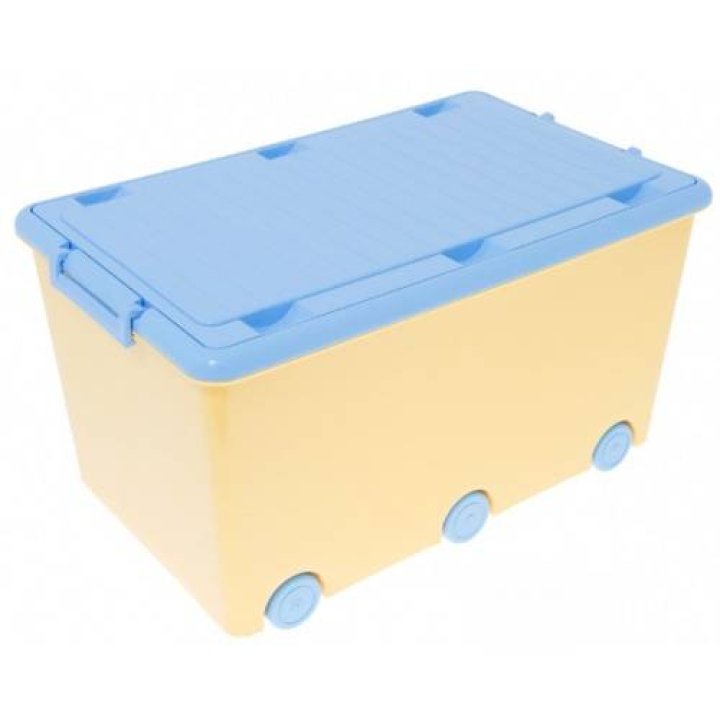 Ящик для игрушек Tega Chomik IK-008 (yellow-light blue)
