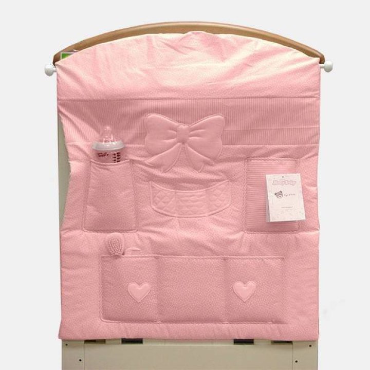 Карман для вещей на кроватку MaryBaby Fiocco/Cuore Розовый