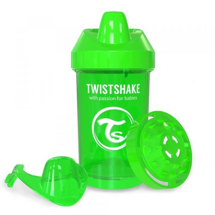 Twistshake чашка-непроливайка 300мл 8+мес Зеленая (78061)