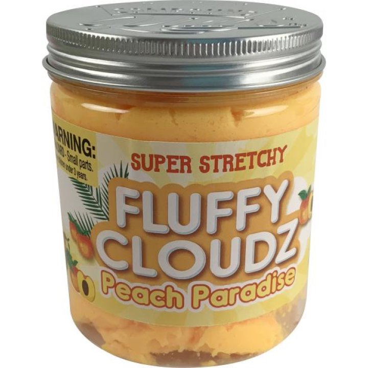 Воздушный ароматизированный Лизун с сюрпризом Compound Kings Slime Fluffy Cloudz (190 г) Персик