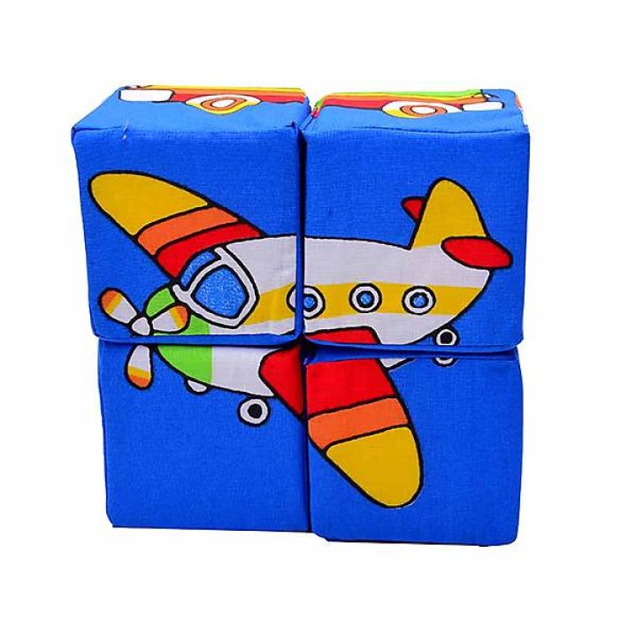 Набор кубиков Розумна Играшка Техника Мягкие Разноцветный (2-09942)