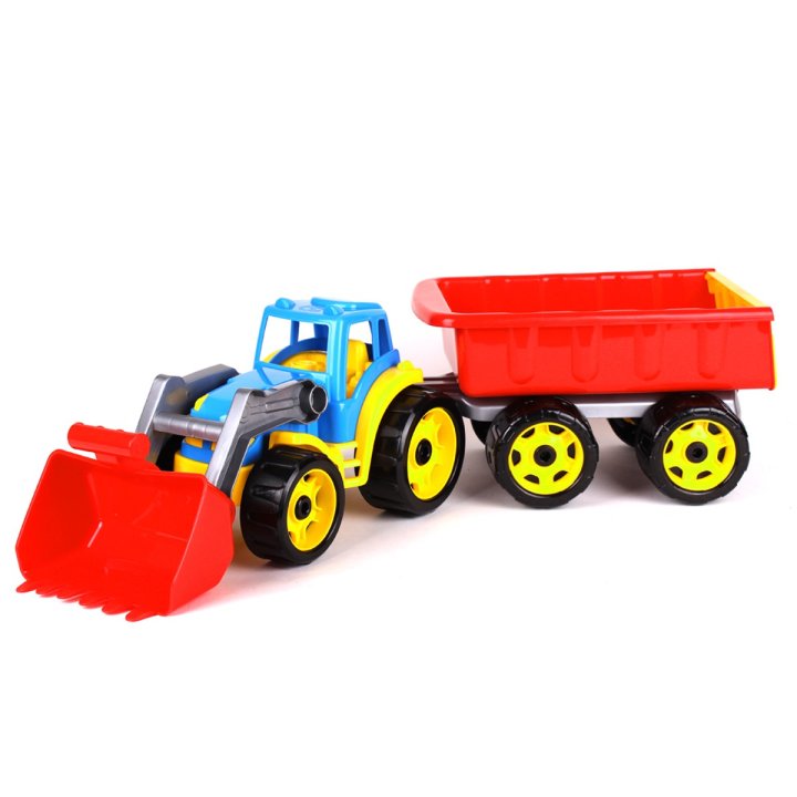 Трактор с ковшом и прицепом (rem.3688TXK)