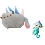 Комплект Мягкая игрушка кот-единорог радуга Pusheen cat и Игрушка интерактивная Happy Monkey (n-667)