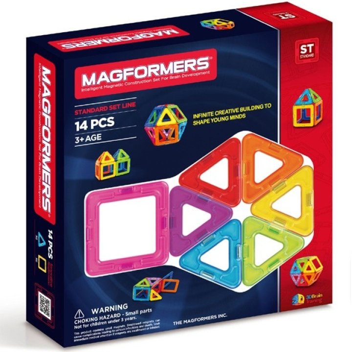 Магнитный конструктор Magformers Базовый набор 14 элементов (701003)