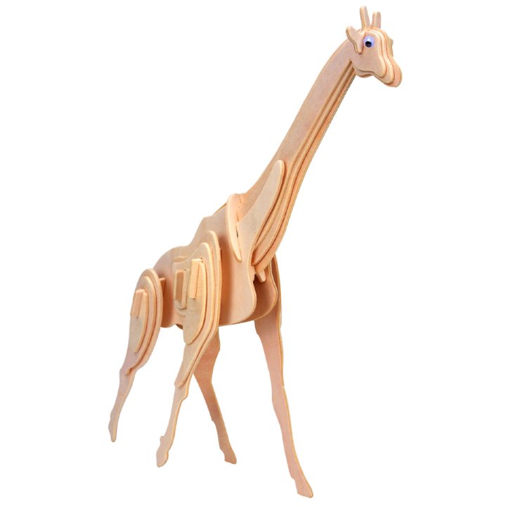 Игрушки из дерева Мир деревянных игрушек 3D пазл Жираф (М020)