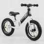 Велобег детский с надувными колёсами "CORSO" Black/White (86923)