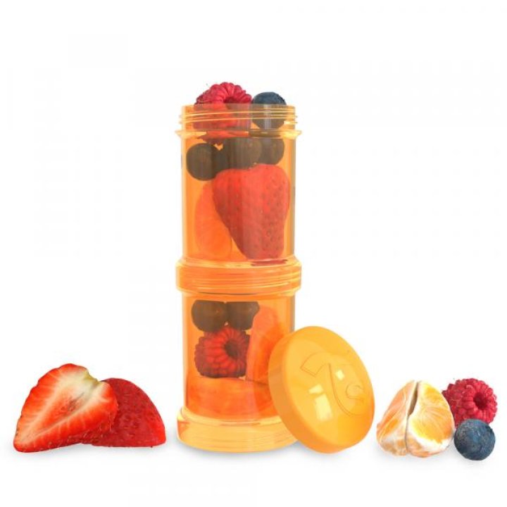 Twistshake пищевые контейнеры 2x 100мл Оранжевая (78025)