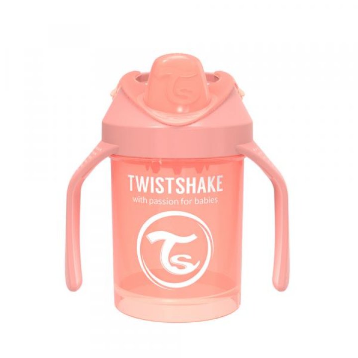 Чашка-непроливайка Twistshake Мини 230мл 4+мес Светло-персиковая (78318)