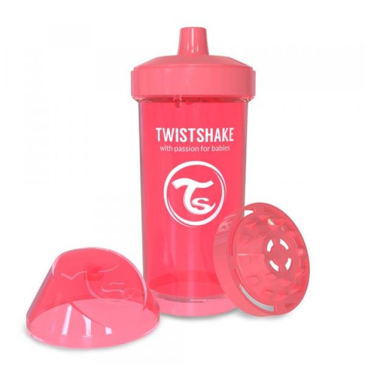 Детская чашка Twistshake 360мл 12+мес Персиковая (78074)