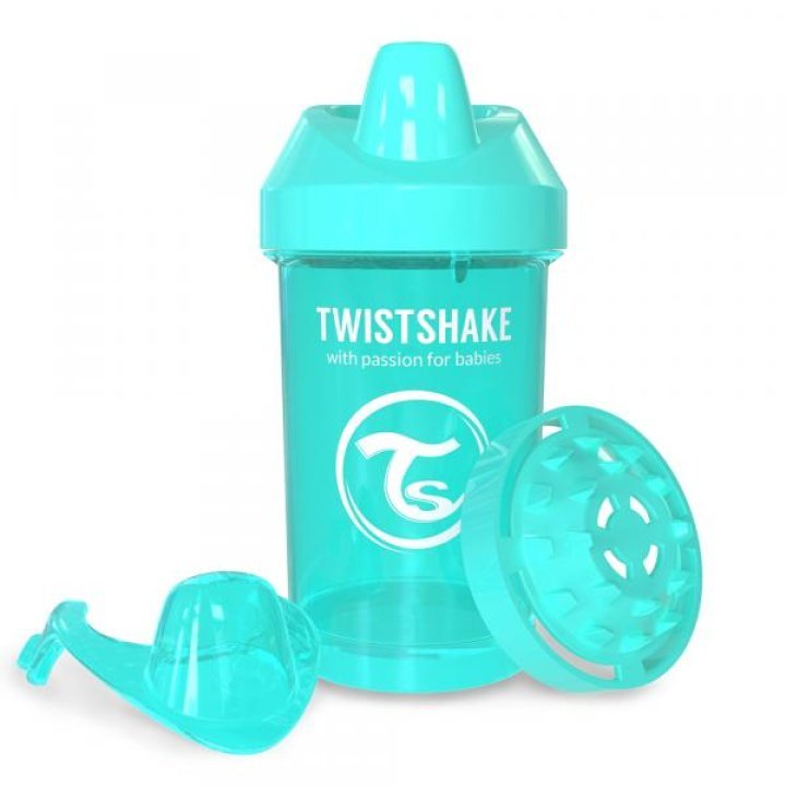 Twistshake чашка-непроливайка 300мл 8+мес Бирюзовая (78065)