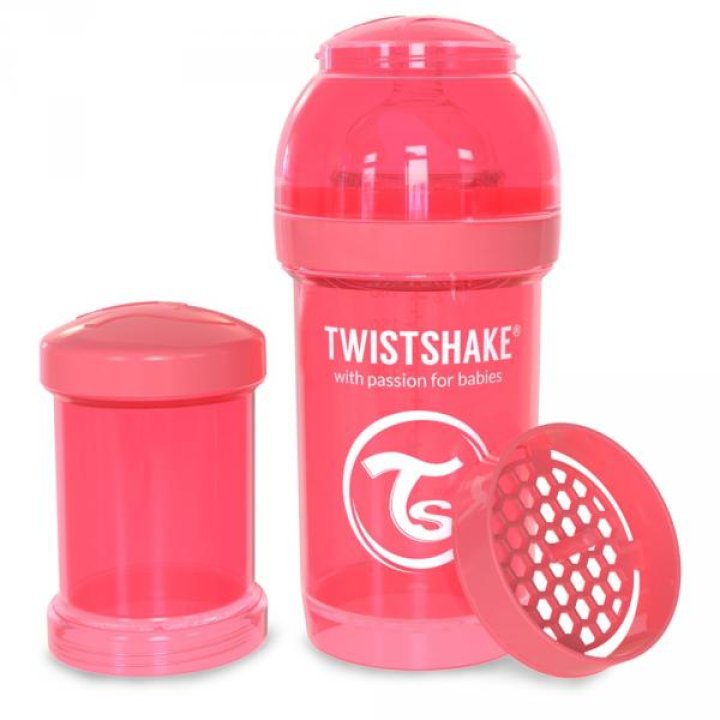 Twistshake антиколиковая бутылочка 180мл Персиковая (78031)