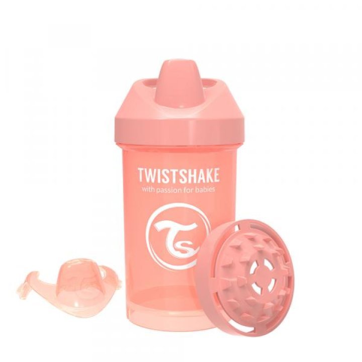 Twistshake чашка-непроливайка 300мл 8+мес Светло-персиковая (78320)