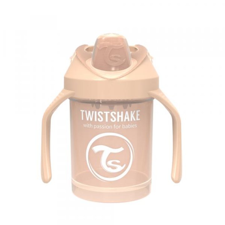 Чашка-непроливайка Twistshake Мини 230мл 4+мес Бежевая (78271)